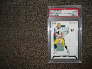 2006 PLAYOFF NFL PLAYOFFS SILVER PROOF /250 BRETT FAVRE #9 PSA 10 **RARE** - Picture 1 of 2