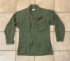 Vintage Vietnam OG 107 Slant Pocket Poplin Jungle Jacket Shirt Rip Stop Small