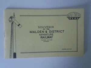 Malden & District miniature railway Thames Ditton Surrey 2nd ed guide around1961 - Picture 1 of 4