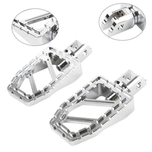Chrome Front Foot Pegs Floorboards For Harley Softail Fat Boy Low Rider 2018-23 - Picture 1 of 11