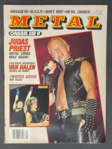 Creem METALL Magazin JULI '86 ROB HALFORD COVER, Van Halen, Gene Simmons! - Bild 1 von 5