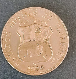 1936 Venezuela 12 1/2Centimos (LOCHA) - Picture 1 of 2