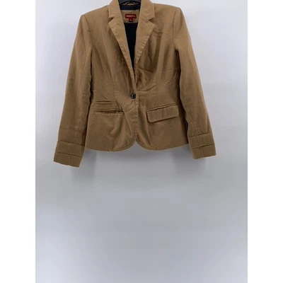 Blazer para mujer MERONA tostado con solapa de un solo botón talla 2 Foto 1 de 4