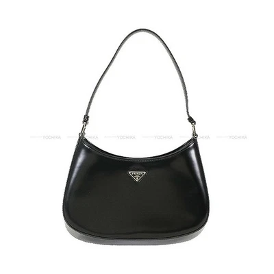 [Pre-loved] PRADA Cleo Noir (Black) brushed calfskin Silver HW Shoulder bag[... - Image 1 of 4