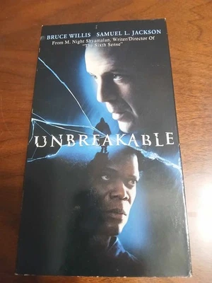 Unbreakable VHS 2001 Bruce Willis Samuel L Jackson Tested Fast Shipping - Image 1 of 3