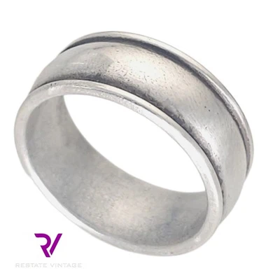 Anel de casamento James Avery prata esterlina aliança eterna tamanho 9,75 - Imagem 1 de 4