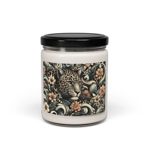 Exotic Camouflaged Leopard - Scented or Unscented Soy Wax Jar Candle - Picture 1 of 51