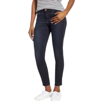 Pantalones de mezclilla ajustados con dobladillo crudo Wit & Wisdom Ab Solution talla 14P elásticos adelgazantes Foto 1 de 4