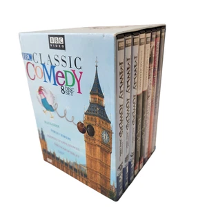 BBC Classic Comedy 8 DVDs Collection Black Adder Chef Fawlty Towers Keeping Up - Imagen 1 de 11