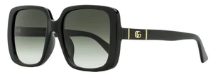 Gucci Oversized Square Sunglasses GG0632SA 001 Black 56mm - Picture 1 of 3