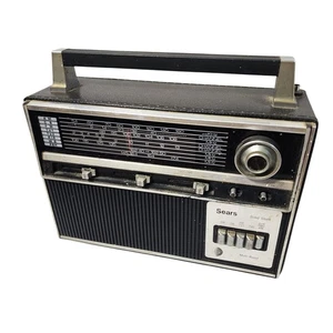 Sears Radio Multibanda Stato Solido AM FM CB TV WB Manico Portatile - Foto 1 di 8