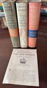 3 Volumes 1956 A History of the English Speaking Peoples Winston S. Churchill - Picture 1 of 12