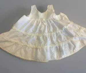Baby Girls Toddler Slip Dress Antique White Lace Tiered Ruffles 18 24 Mos 2t - Picture 1 of 4