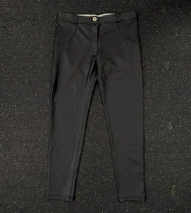 Freddy WR UP schwarze Kunstlederhose Jeans Leggings Größe 6 Medium - Bild 1 von 15
