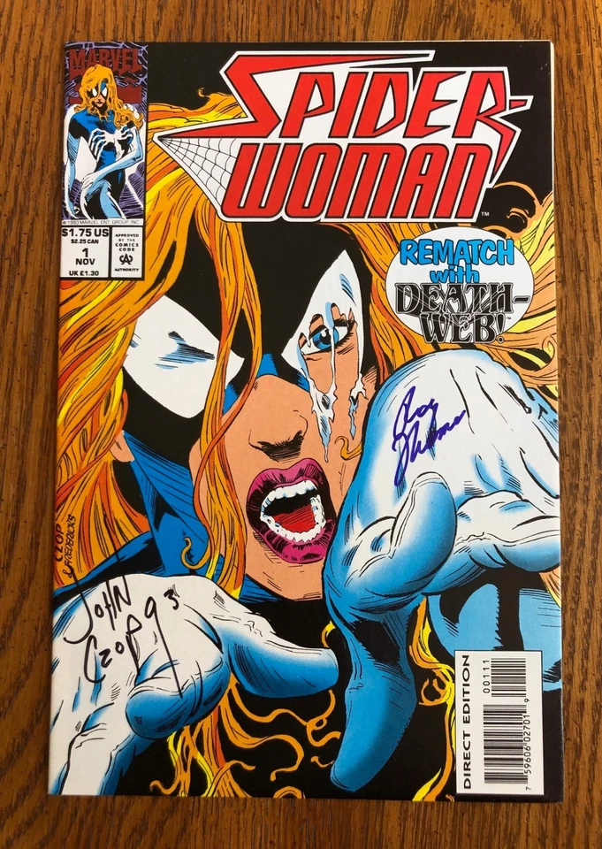 SIGNED x 2 Spider Woman #1 auto by John Czop and Roy Thomas at 2025 Heroes Con - Image 1 of 4