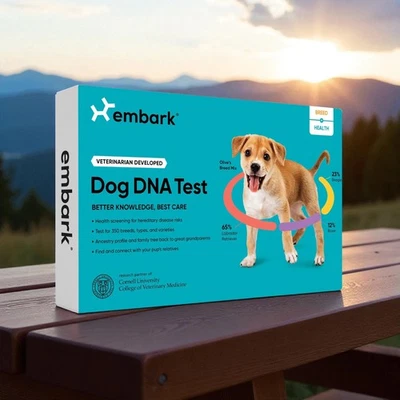 Embark Breed & Health Kit Dog DNA Test Discover Breed, Ancestry NEW IN BOX - Image 1 of 3