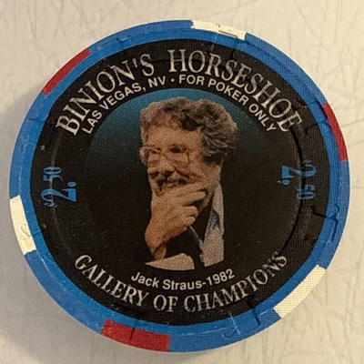 Binion's Horseshoe World Series of Poker 1994 $2,50 ficha de casino Las Vegas Nevada Foto 1 de 3