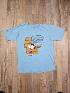 T-shirt vintage 1971 Snoopy Schultz arachidi grafica punto singolo made in USA - Foto 1 di 23