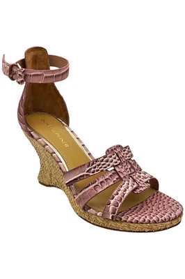 Donald Pliner女式Trixee楔形皱褶专利紫红色 — 第 1/3 张图片