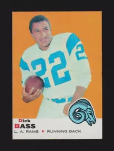 1969 Topps Football #81 Dick Bass Pacific Los Ángeles Rams Ex+A - Imagen 1 de 2