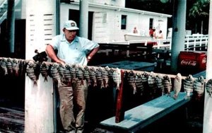 Postcard Fishing Jekyll Island Georgia Coca Cola Sign - Picture 1 of 2