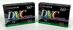 x2 FujiFilm Mini DV DVC Videocámara Video Cassette Cinta Sellada Nueva 60 SP 90 Min LP - Imagen 1 de 7