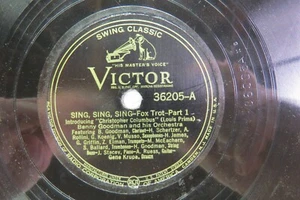 Benny Goodman & His Orch. - VICTOR 36205 - Sing, Sing, Sing Part 1 & 2 - Picture 1 of 4