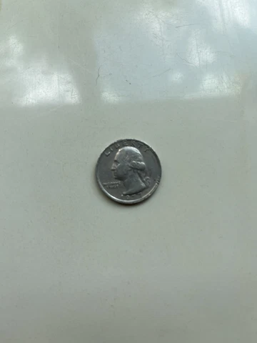 Rare 1977 Quarter No Mint Mark WITH STAMP ERROR SEE PHOTOS Cover