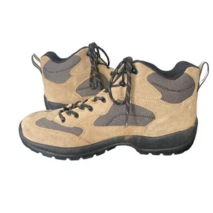 Lands End Lace-Up Hiking Trail Boots Men's Size 13 M B1 Brown Leather 73781 - Picture 1 of 24