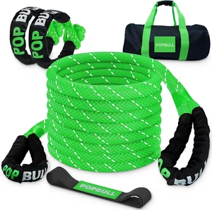 Kinetic Recovery Rope,(1In X 30Ft Green) 48000Lbs Snatch Strap, Heavy Duty Stret - Picture 1 of 6