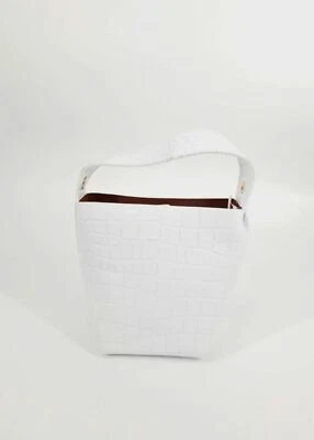 $475 Imoga A Mujeres Cuero Blanco Bandolera Bolso de Mano Cartera Bolso de Mano Foto 1 de 4