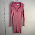 H&M Pink XL Sweater Dress - Women's Viscose Short Dress