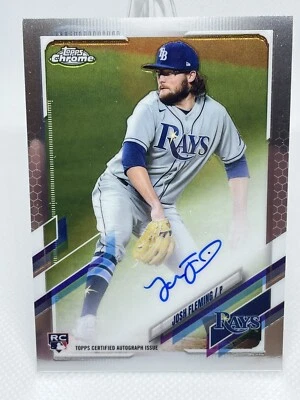 Josh Fleming 2021 Topps Chrome Autograph #RA-JF Auto RC - Image 1 of 2