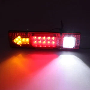 2 Universal 12V 4WD 19Led Caravan Truck Rear Tail Lights Indicator Lamp 30X8.5CM - Picture 1 of 12