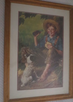 Coca-Cola Famed Norman Rockwell The Barefoot Boy from Doug Daft, Chairman CEO - Image 1 of 4