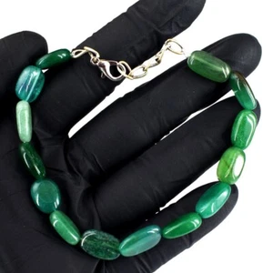 Wonderful 8 Inches Green Emerald 60.00 Cts Beaded Excellent Bracelet RK 29 E690 - Picture 1 of 3