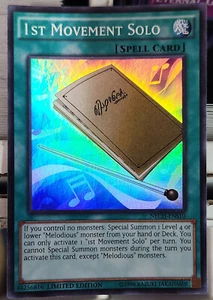 YUGIOH LIMITED EDITION NECH-EN059 1ST MOVEMENT SOLO SUPER RARE NEAR MINT NM - Picture 1 of 1