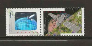 Canada 1992 Canada in Space Pair Hologram Mint NH - Picture 1 of 1
