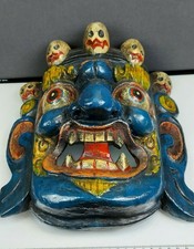 Maschera Grande Tibet MAHAKALA blu originale - Tibetan Mask