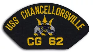 US Navy CG-62 USS Chancellorsville Guided Missile Cruiser Cap Patch Iron-On (a) - Bild 1 von 1