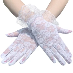 2pcs Black Lace Operas Gloves Women Exquisites Mittens Sophisticated Gloves - Picture 1 of 14