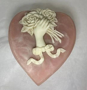 scatola gioielli pietra incolay rosa - Foto 1 di 10