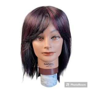 Riah Full Wig Black Violet Face Framing Long Layers Bangs Change of Hairstyle - Picture 1 of 12
