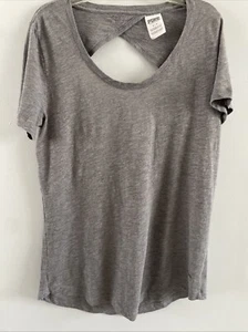 ROSA Victoria's Secret Camiseta Ligera Espalda Abierta Cerradura Rosa Camisa Talla Pequeña - Imagen 1 de 5
