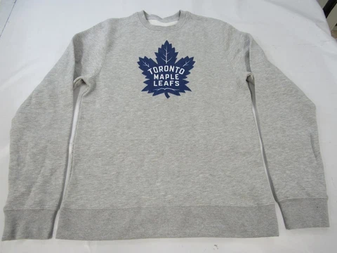 New Toronto Maple Leafs Mens Size 4XL 4XLarge Gray Sweatshirt Cover