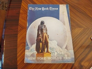 New York Times World's Fair Section March 5 1939 George Washington Art Deco - Picture 1 of 12