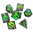 Game Table Games Sharp Edge Resin Dice Toy Polyhedral Dice Golden Number Dice