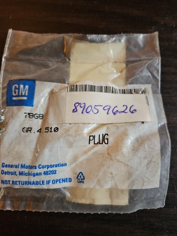 NOS GM 89059626 TAPÓN DE ACEITE/ENCHUFE DE DRENAJE para Caddy/Chevy/Pontiac/Saturno Foto 1 de 4