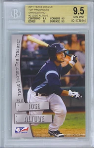 2011 JOSE ALTUVE Texas League Top Prospects #2 Minors BGS GEM Mint 9.5 / 10 sub! - Picture 1 of 3