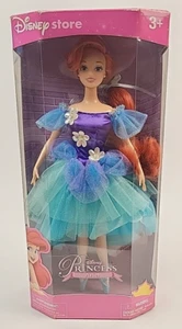Disney Store Princesa Ariel Bailarina Ballet Muñeca 2003 Vestido Azul SELLADO De Colección - Imagen 1 de 12